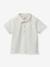 Baby's pique knit polo shirt - Organic cotton CYRILLUS ecru 