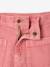Girls' shorts with patch pockets rose+vanilla 