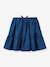 Frilled skirt for girls in light denim CYRILLUS denim blue 