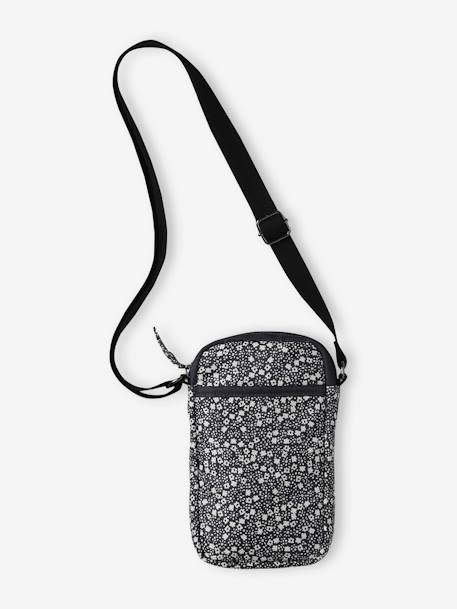 Floral Print Shoulder Bag for Girls printed grey 