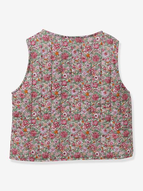 Baby CYRILLUS Liberty® fabric jacket printed pink 