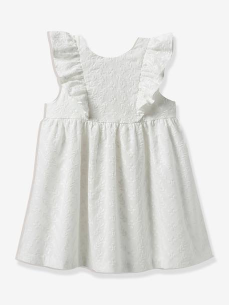 Embroidered Sarah dress for girls - Plume occasion wear - CYRILLUS ecru 