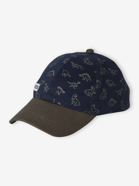 Dinosaur Cap for Boys navy blue 