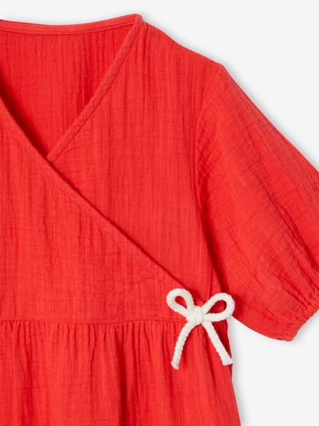 Frilly dress for girls red 