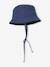 Bucket Hat with Detachable Neck Warmer, for Babies indigo 