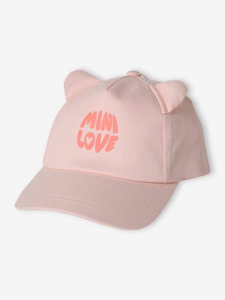 Hat with Fancy Ears, for Baby Girls pale pink 