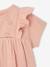 Newborn cotton gauze dress rose 