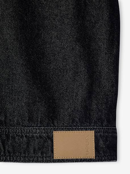 Sleeveless Oversized Denim Jacket for Girls, JONEN denim grey 