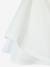 Occasion Wear Dress with Golden Sash for Girls blush+white 