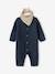 Mixed newborn gift set with long-sleeved knitted sleepsuit + scarf anthracite 