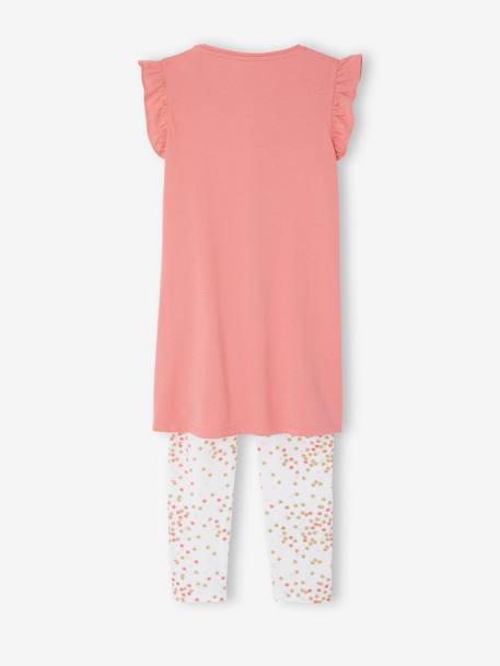 Magical Nightwear Set: Nightdress + Leggings + Mask + Drawstring Bag rose 