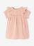 Newborn cotton gauze dress rose 