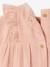 Newborn cotton gauze dress rose 