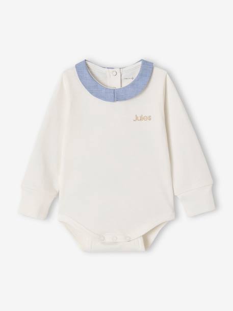 Adaptive Bodysuit for Newborn Babies by ENVIE DE FRAISE ecru 