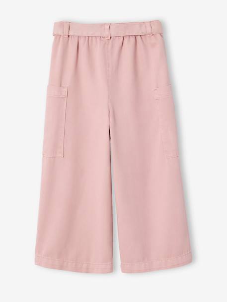 Cropped Wide-Leg Trousers in Tencel®, for Girls rose 