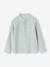Striped Mao collar shirt for boys striped blue+striped green 