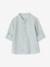 Striped Mao collar shirt for boys striped blue+striped green 