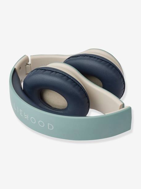 Quinn LIEWOOD printed wireless headphones blue+rose 