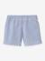 Seersucker skort for girls CYRILLUS striped blue 