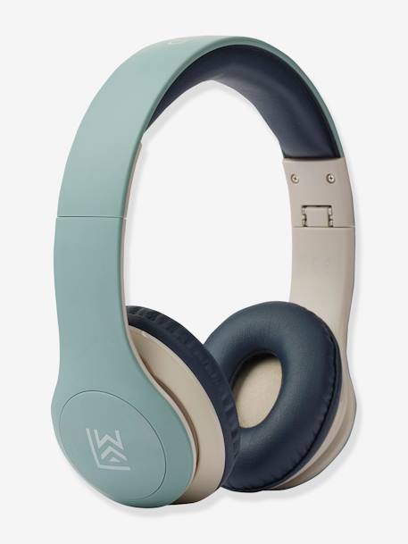 Quinn LIEWOOD printed wireless headphones blue+rose 
