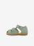 Sandals for Babies, Pika Scratch SHOO POM® aqua green+camel 