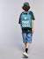 Skater Shorts, JONEN bleached denim+denim grey 