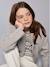 Cropped Cardigan for Girls, JONEN ecru+marl grey 