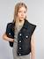 Sleeveless Oversized Denim Jacket for Girls, JONEN denim grey 