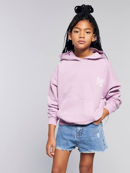 Distressed Denim Shorts for Girls, JONEN medium blue 