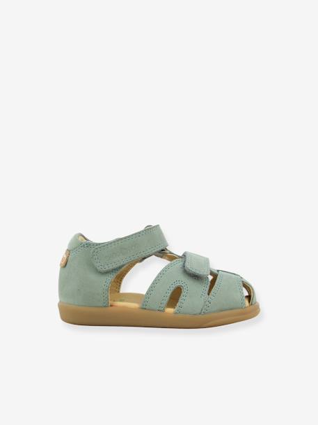 Sandals for Babies, Pika Scratch SHOO POM® aqua green+camel 