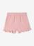 Pack of 2 baby shorts, 1 plain + 1 printed rose 