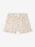 Pack of 2 baby shorts, 1 plain + 1 printed rose 