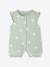 Pack of 2 floral baby sleepsuits sage green 
