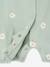 Pack of 2 floral baby sleepsuits sage green 