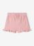 Pack of 2 baby shorts, 1 plain + 1 printed rose 