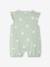 Pack of 2 floral baby sleepsuits sage green 