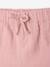 Pack of 2 baby shorts, 1 plain + 1 printed rose 