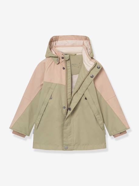 MATVALON Mid-Season Waterproof Jacket for Boys, MINI A TURE green 