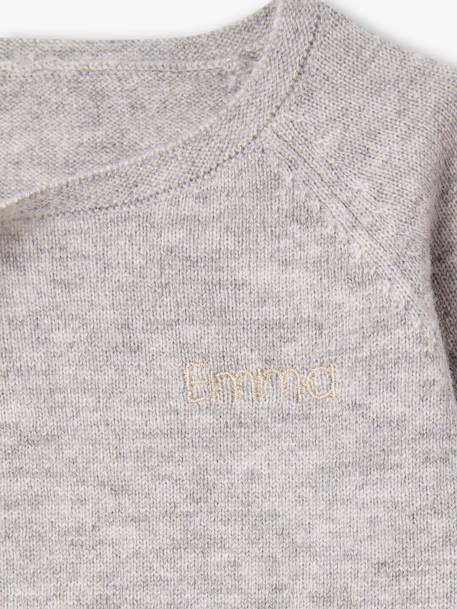 Cashmere & Wool Set for Babies by ENVIE DE FRAISE marl grey 
