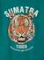 Tiger print T-shirt for boys fir green 