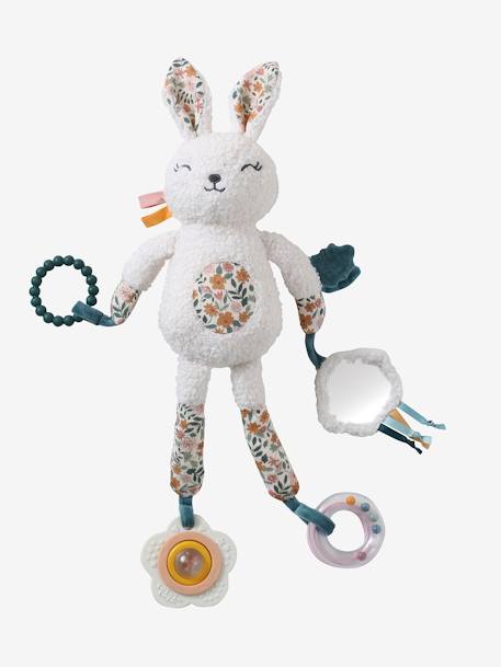 Retro Flowers giraffe activity toy yellow 