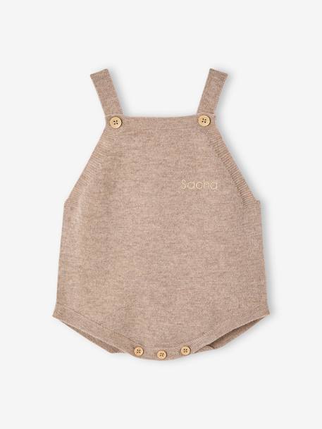 Cashmere Dungarees, ENVIE DE FRAISE marl beige 