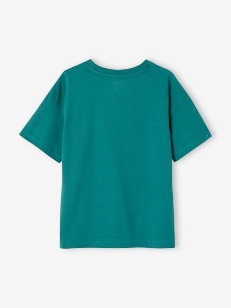Tiger print T-shirt for boys fir green 