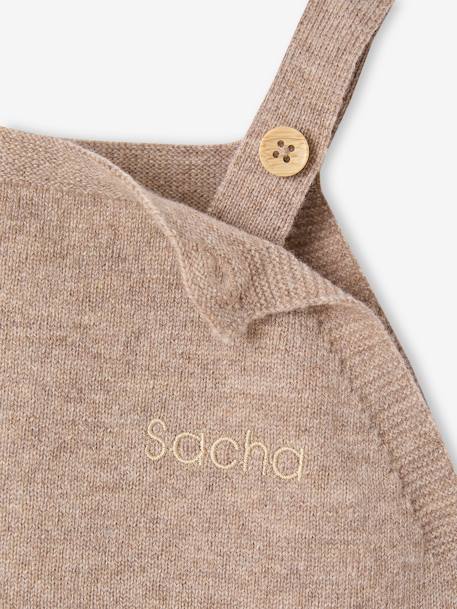 Cashmere Dungarees, ENVIE DE FRAISE marl beige 