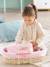Moses basket and cuddly toy set for 36/42 cm COROLLE baby dolls rose 