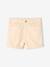 Girls' shorts with patch pockets rose+vanilla 