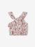 Asymmetrical Frill Blouse with Floral Print, for Girls ecru 