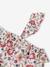 Asymmetrical Frill Blouse with Floral Print, for Girls ecru 