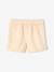 Girls' shorts with patch pockets rose+vanilla 