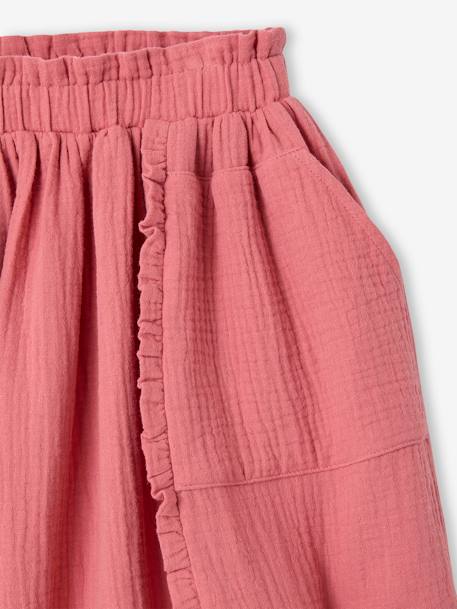 Cotton Gauze Skirt tomato red 